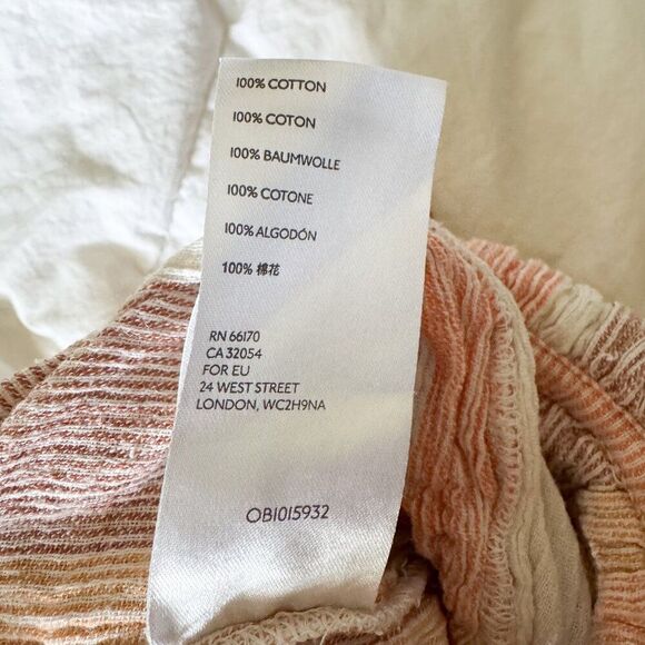 Free People Hamilton Striped Cotton Palazzo Pants Women’s XS (GUC) - Picture 5 of 6